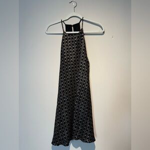 Black and Gold Cocktail NYE Homecoming Dress M